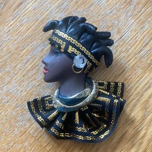 African Stylish Woman Josetta Brooch
